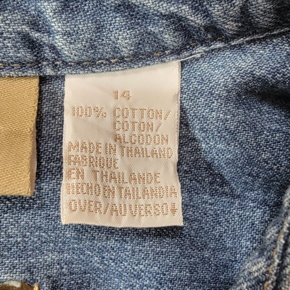 Liz Claiborne Denim Shirt Dress Size 14 - Picture 6 of 7